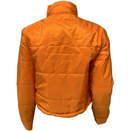 Women'S Stylish Yellow Puffer Jacket - Casual Long Sleeve, Short Length, Zip-Up with Pockets, Perfect for Winter Fashion, Winter Fashion Jacket|Zipup Jacket|Padded Jacket, Yellow Jacket/coat Women, Winter Jacket Women, Coat For Women