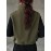 Women's Elegant High-Neck Sleeveless Zipper Jacket - Solid Color Olive Green Winter Coat, Full-Zip Closure, Structured Non-Stretch Design for Fall & Winter, Versatile Outerwear for Casual & Formal Occasions