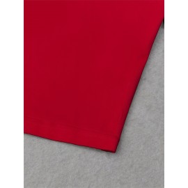 Women'S Slim Fit Bow Print Crop Top T-Shirt - Short Sleeve Crew Neck Casual Tee, Lightweight & Breathable for Spring/Summer Outfits, Machine Washable, Everyday Fashion, Everyday Tshirt | Bow Print Shirt | Glossy Texture