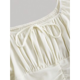 Women'S Elegant Formal & Everyday dress - Flared hem, Waist-Cinching, Structured Fit for Fall/Winter, Office, Party, Wedding Attire - Sophisticated Women'S Clothing, Office Wear, Ruffled Sleeves, Tailored Design, Cinched Waist, Professional Women