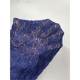 [3pc Summer Women's Set] TD7866-1T Women's Summer Three-Piece Set | Fashionable Lightweight Hollow Knit Pullover & Beach Vacation Tank Top