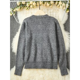 New Retro Buttoned Sweater Women's Fashionable Cardigan Top Soft and Cozy Knitwear